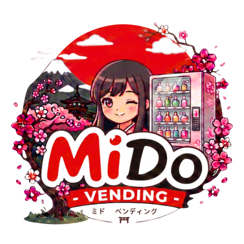 Dom mascot — MiDo fragrance vending